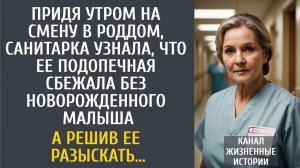 Истории из жизни: Придя на смену в роддом, санитарка узнала, что ее подопечная сбежала без ребенка…