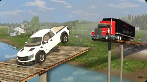 Автомобили против разрушенного моста — BeamNG Drive — 🔥 ULTIMATE Edition: Компиляция 3