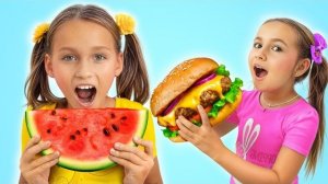 Дети узнают о важности здорового питания - Детская коллекция