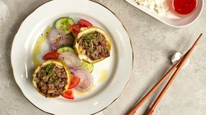 Айва с фаршем индейки