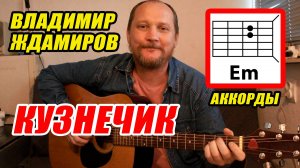 КУЗНЕЧИК - ВЛАДИМИР ЖДАМИРОВ (АККОРДЫ, БОЙ И ТЕКСТ (ПРОСТАЯ ПЕСНЯ НА ГИТАРЕ) КАК ИГРАТЬ (ВИДЕОУРОК)