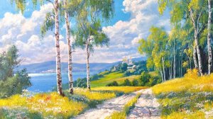 Пером моим пречистые берёзы