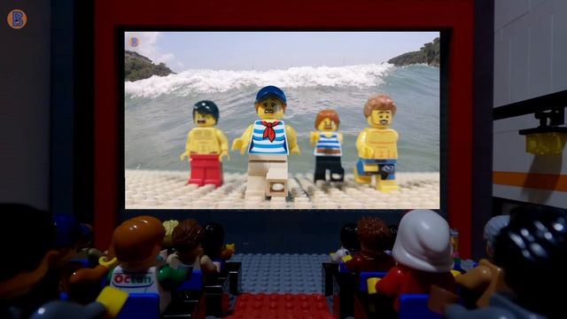 LEGO  НАВОДНЕНИЕ - ТОРГОВЫЙ ЦЕНТР И КИНОТЕАТР - Фильм-катастрофа