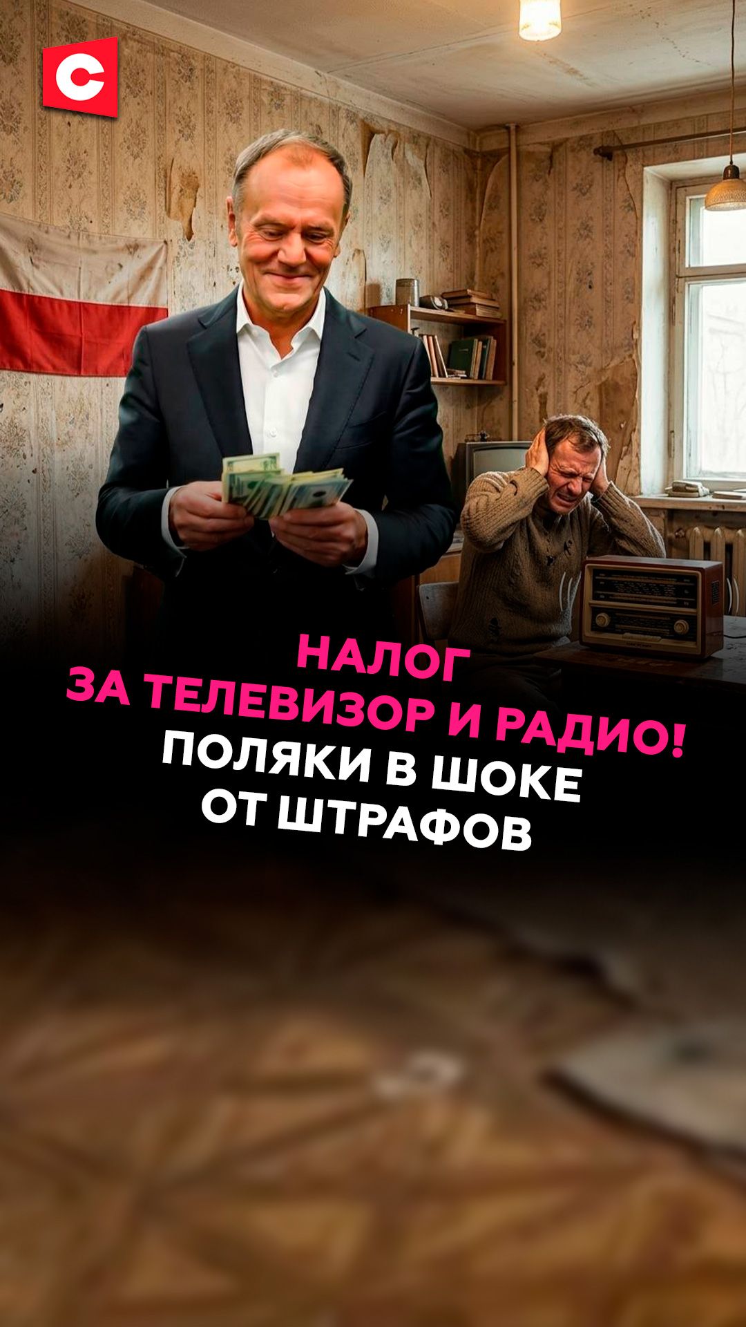 Налог за телевизор и радио! Поляки в шоке от штрафов #польша #экономика #политика #новости #ств
