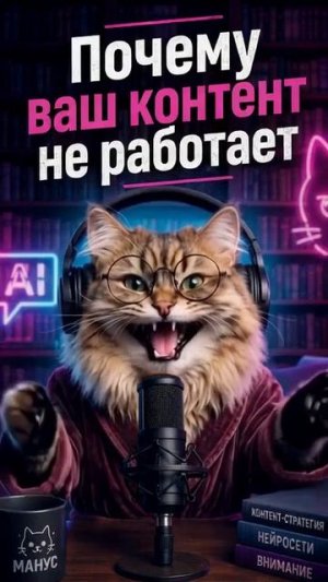 Кот Манус рассказывает почему контент не работает.