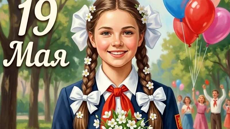 С днём пионерии. Роскошная музыкальная открытка.