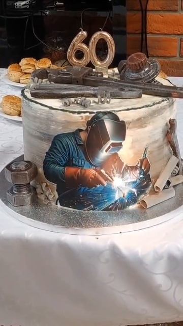 Торт  для сварщика со стажем