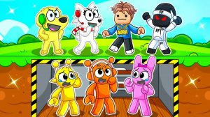 Мы строим бункер, чтобы спрятаться от ютуберов в Roblox!