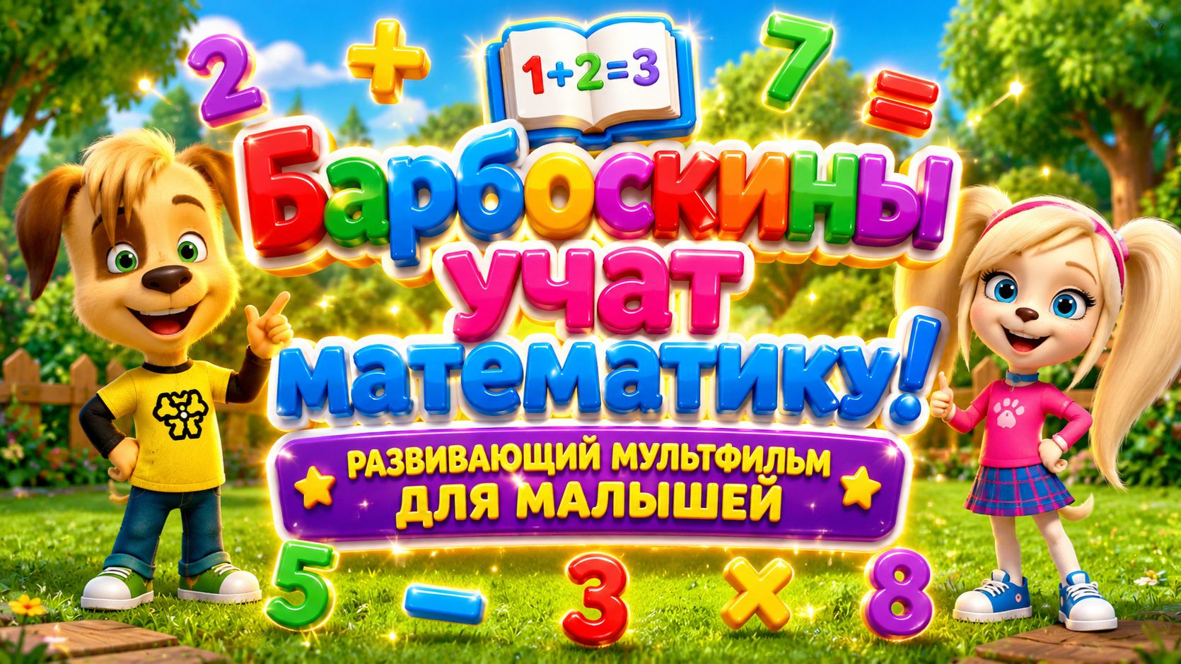 Барбоскины учат математику! ➕📚 Развивающий мультфильм для малышей ✨