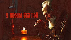 У иконы святой