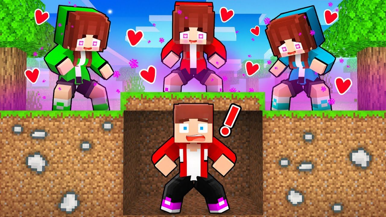 JJ Speedrunner VS LOVE CURSE Hunters — Майзен Анимация Minecraft