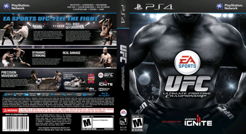 эфир UFC первую на PlayStation 4