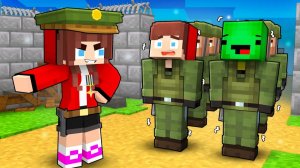 Джей-Джей и Майки отправились в АРМИЙСКИЙ ЛАГЕРЬ — Майзен Анимация Minecraft