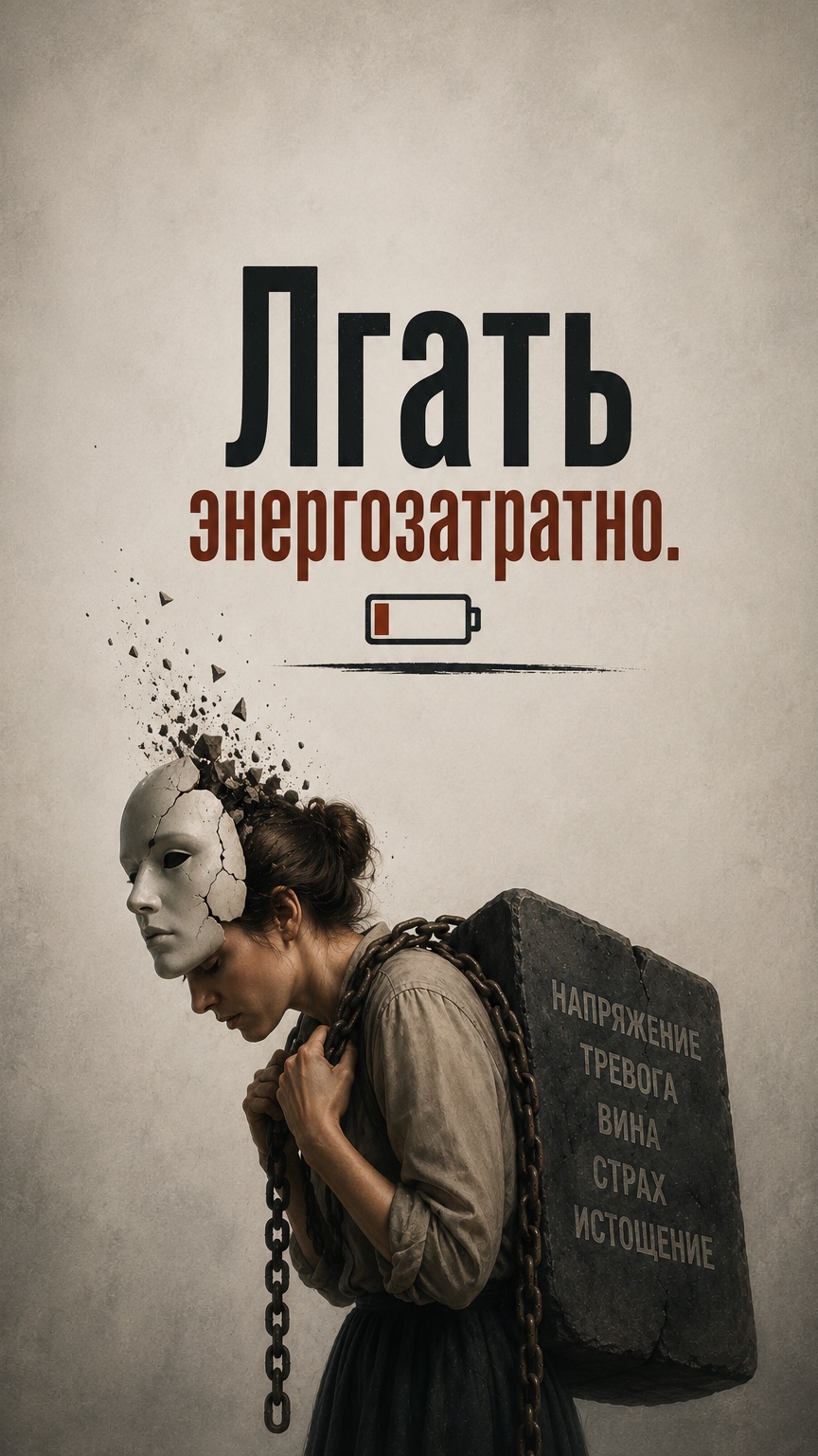 Лгать энергозатратно