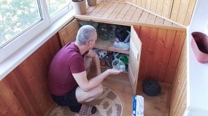 Буду делать зарядку. Собираю гантели.