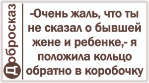 -Очень жаль, что ты не сказал о бывшей жене и ребенке,- я положила кольцо обратно в коробочку