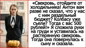 Сын вам разве не сказал, что у нас раздельный бюджет? Истории из жизни. Читает Андрей Белый.