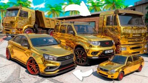 Угнал кучу золотых чит тачек у мажора в GTA 5! Битва воров в ГТА 5 Онлайн!