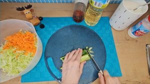 🔥салат Дежурный из молодой капусты, за 5 минут! 🥬