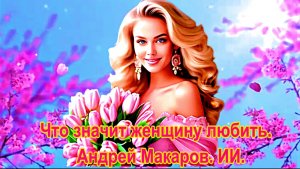 Что значит женщину любить. Андрей Макаров. ИИ.