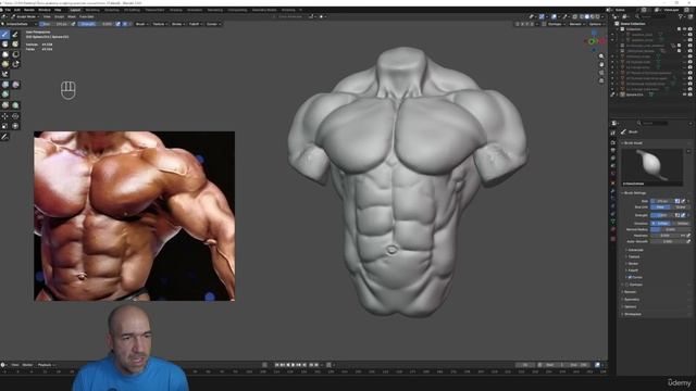 12. Super muscular torso