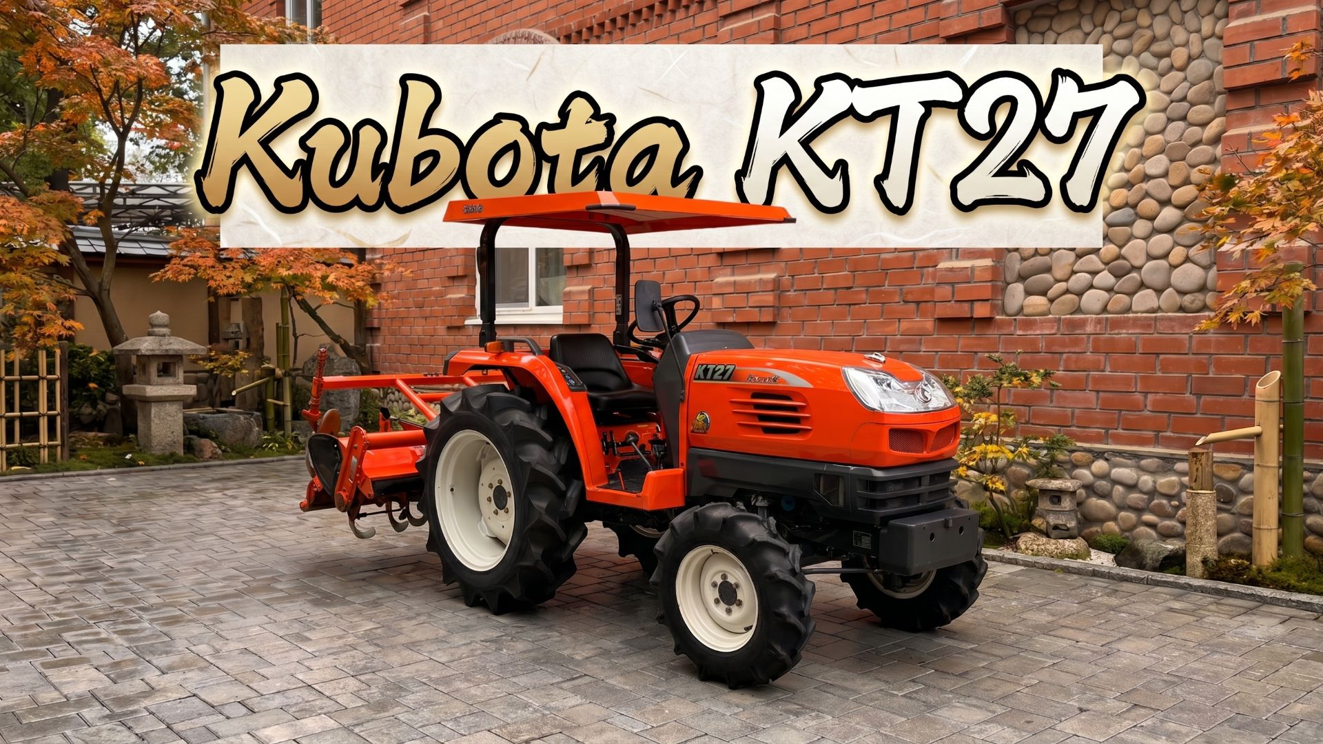 Обзор трактора Kubota KT27