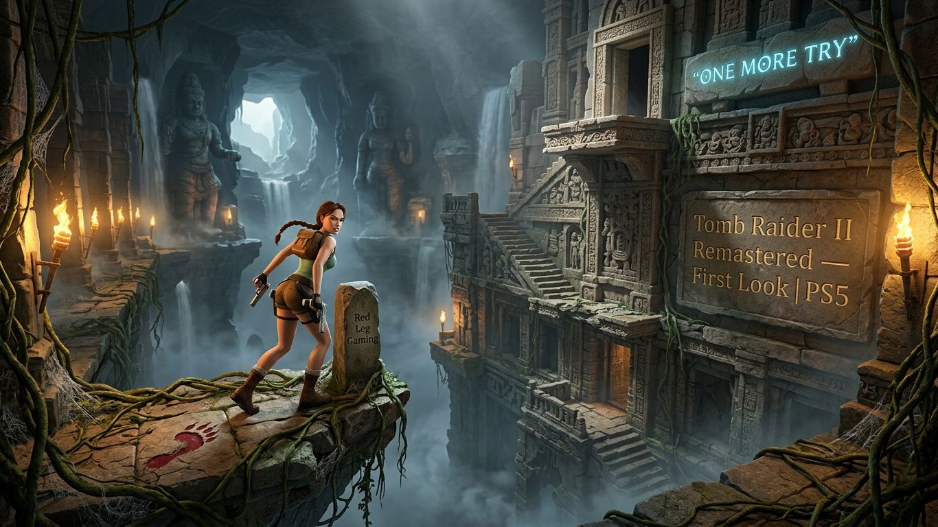 Tomb Raider II Remastered — Лара, ну допрыгни уже! | PS5