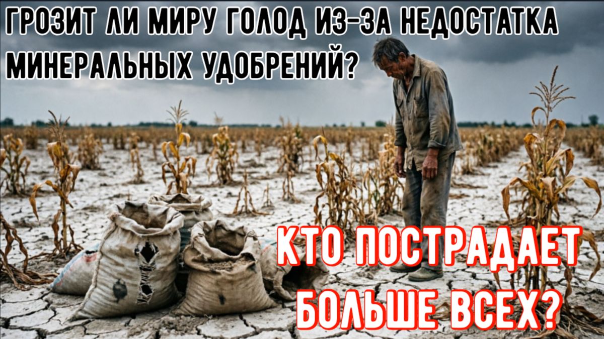 Мировой голод, может ли его вызвать глобальный кризис минеральных, удобрений?