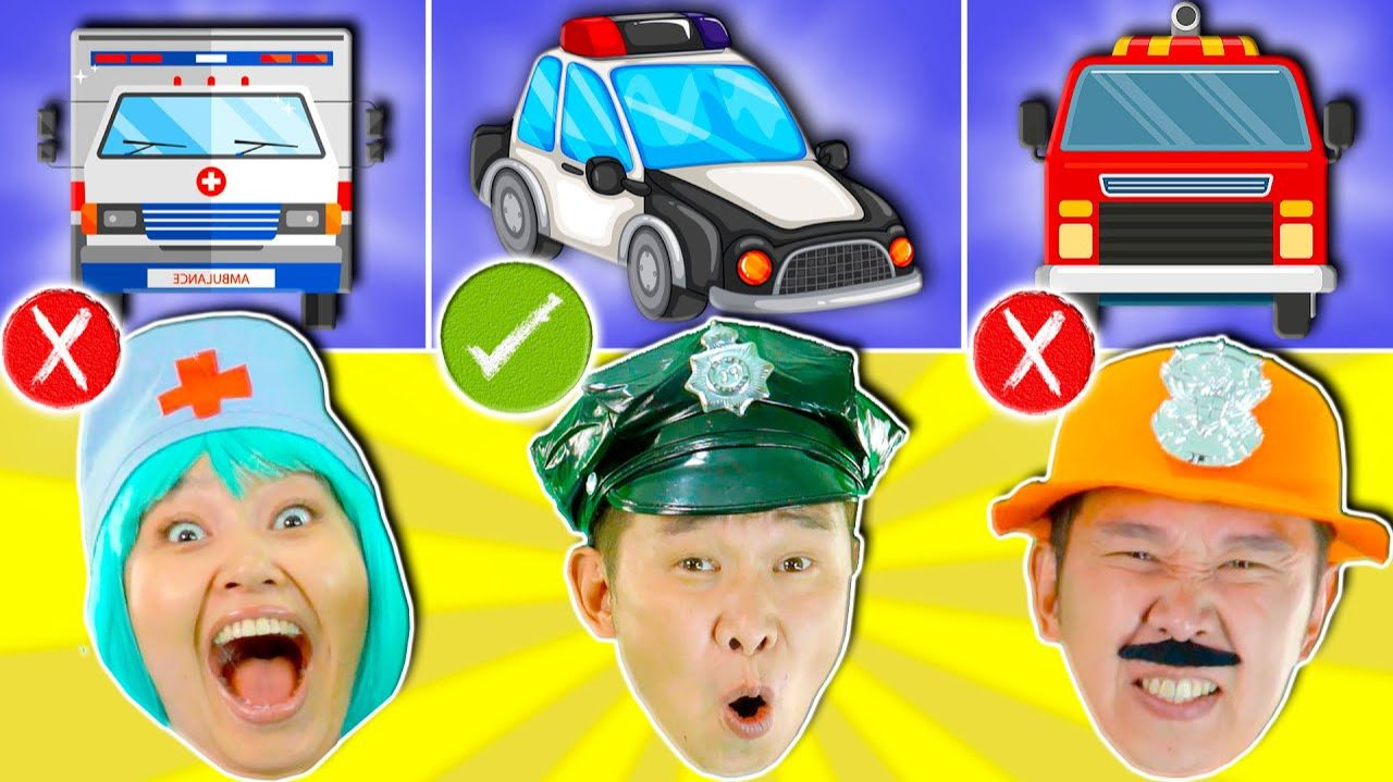 Детская Песенка Где Моя Сирена# 🚒 🚓 🚑 + СБОРНИК Lights Kids Детские Песни