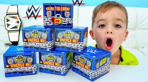 Влад и Ники играют с игрушками WWE. Истории для детей