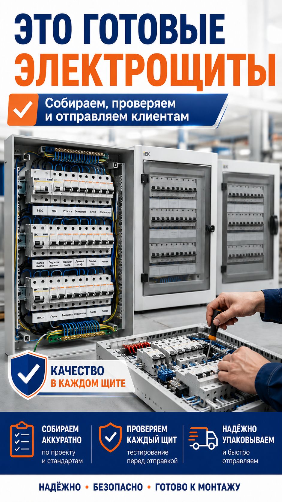 Это готовые электрощиты
