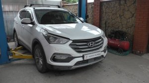 Замена приводного ремня и роликов на Хундай Сантафе 2,2 Hyundai Santa Fe Prime 2018