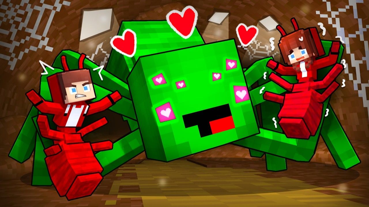 Майки ПАУК Украл девушку Джей-Джея ANT — Майзен Анимация Minecraft