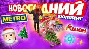 Большой НОВОГОДНИЙ Шоппинг в METRO и АШАН🎄Декор для дома Подарки гирлянды
