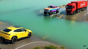 Автомобили против глубокой воды: Безумный челлендж #12 ▶️ BeamNG Drive