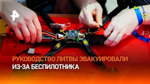 Руководство Литвы эвакуировали в бомбоубежище из-за дрона
