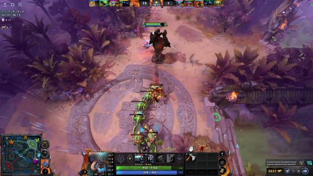Dota 2) 85 игра, Бара, $liv, сливная игра, тиммейты не играли.