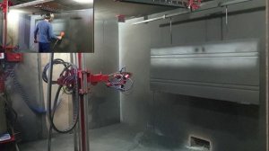 Робот маляр. Экономия порошковой краски