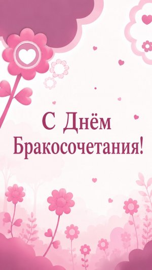 С Днём Бракосочетания! Молодожёнам! ( Нежность)