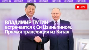 Владимир Путин встречается с Си Цзиньпином. Прямая трансляция официального визита президента в Китай