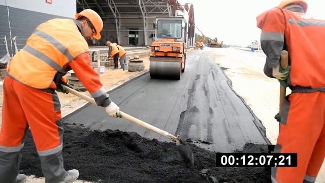 Укладка асфальтобетона