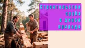 Строительство сруба в дикой природе | Полная стройка | Топор и лес | Как построить дом своими руками