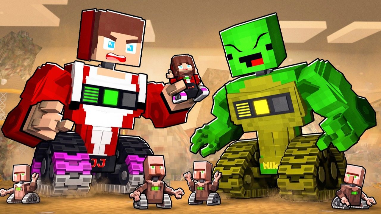 Джей-Джей и Майки становятся РОБОТАМИ — Мейзен Анимация Minecraft