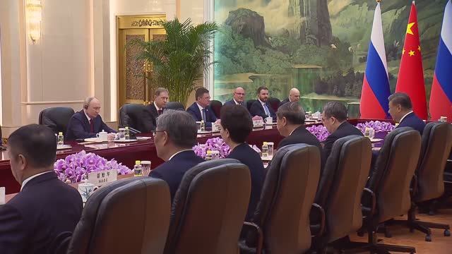 Президент России Владимир Путин беседа с Председателем КНР Си Цзиньпином, Пекин, 20 мая 2026 года