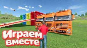 МУЛЬТИКИ ПРО ТРАКТОРЫ И ГРУЗОВИКИ ДЛЯ ДЕТЕЙ 🚜 КАТАЕМСЯ НА РАЗНОЦВЕТНЫХ МАШИНКАХ ПО ГОРКАМ №3