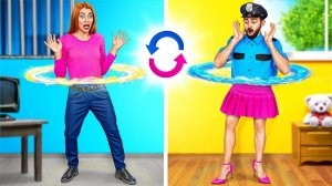 Папа с Дочкой Поменялись Телами на 24 Часа # Смешные Челленджи от Multi DO Joy
