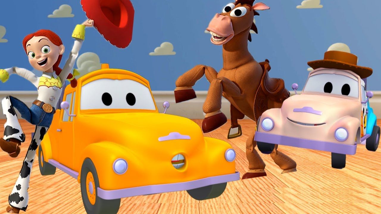 Малярная Мастерская Эвакуатора Тома# Woodie превращается в Baby Tom # Мультфильмы про машинки