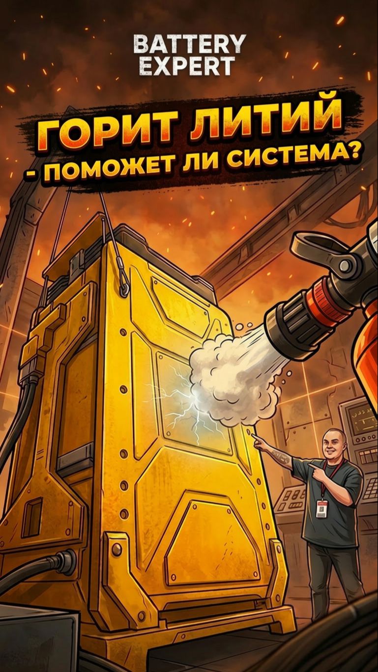 Про систему пожаротушения в конструкции  Li-ion батарей