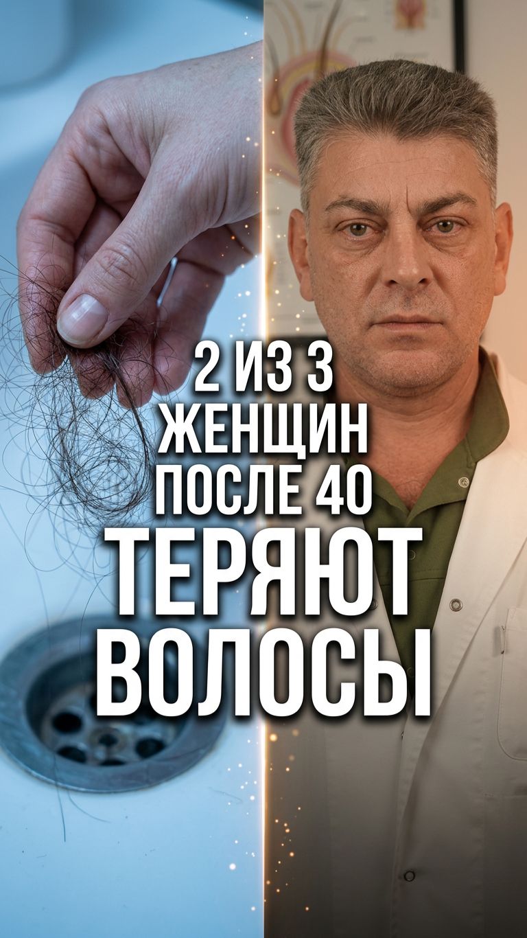 🩺 Почему волосы редеют после 40: гормональные причины и решения