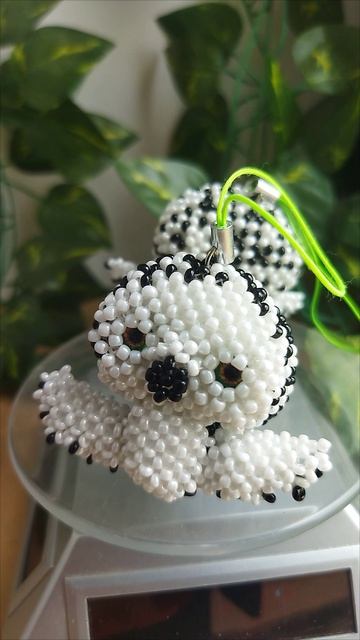 Сова из бисера, амигуруми
